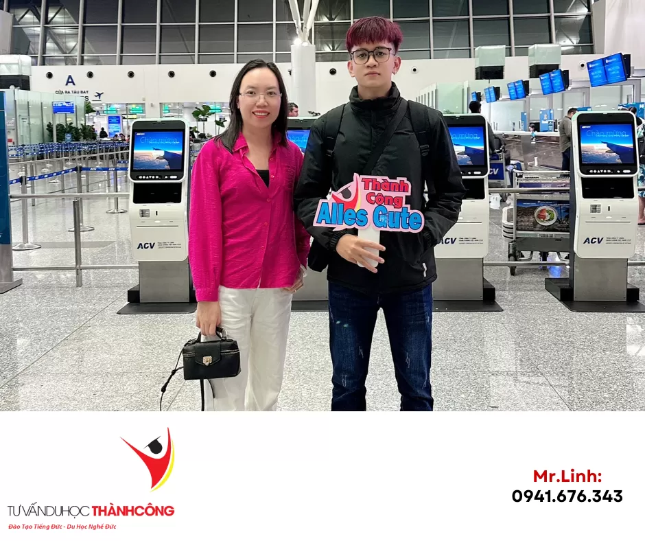 TIỄN SÂN BAY HỌC VIÊN NGUYỄN TRỌNG ĐỨC – LÊN ĐƯỜNG SANG ĐỨC