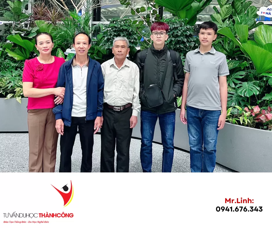 TIỄN SÂN BAY HỌC VIÊN NGUYỄN TRỌNG ĐỨC – LÊN ĐƯỜNG SANG ĐỨC