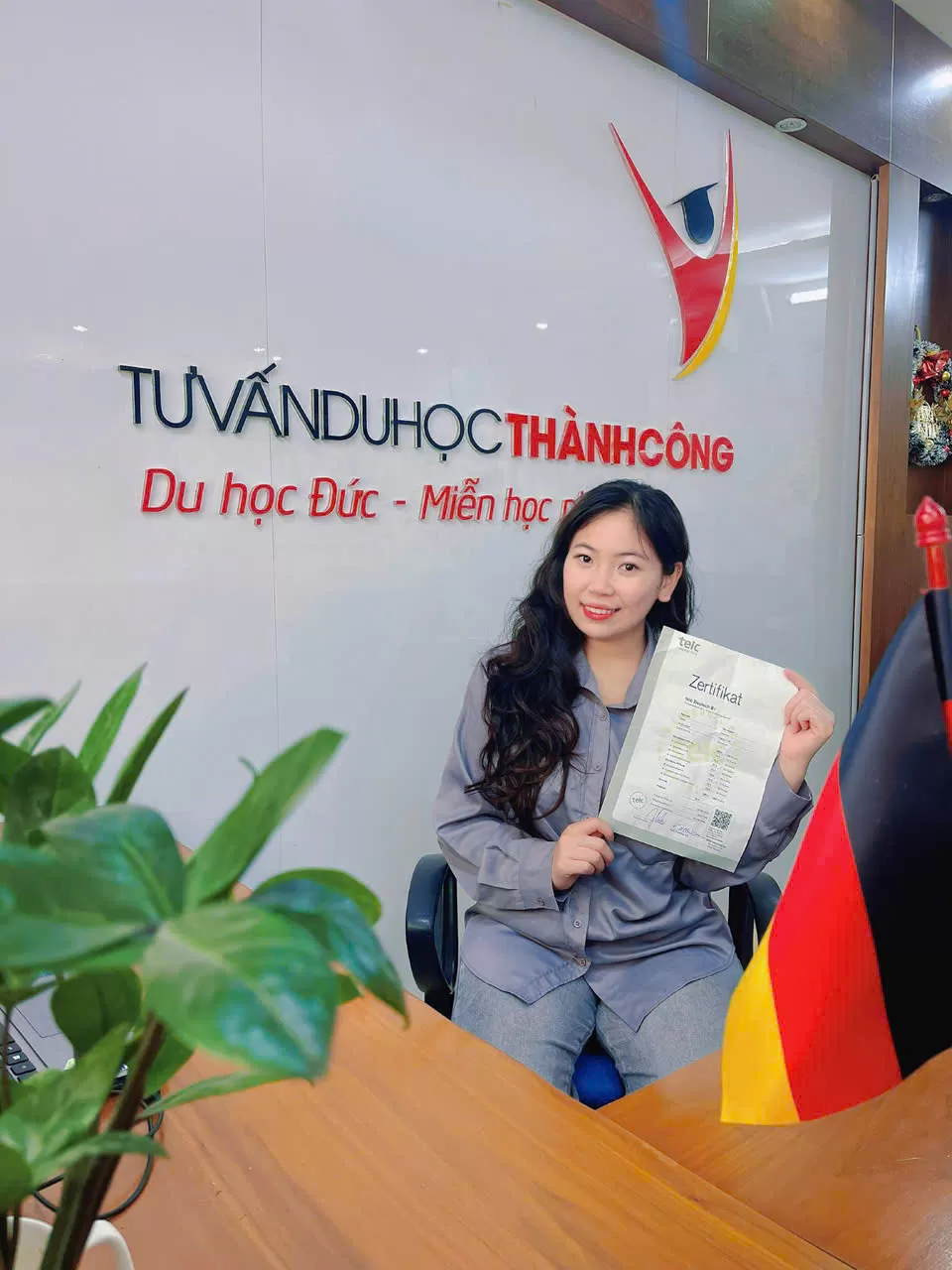 CHÚC MỪNG HỌC VIÊN NGUYỄN THU HUYỀN ĐÃ NHẬN ĐƯỢC HỢP ĐỒNG TẠI ĐỨC