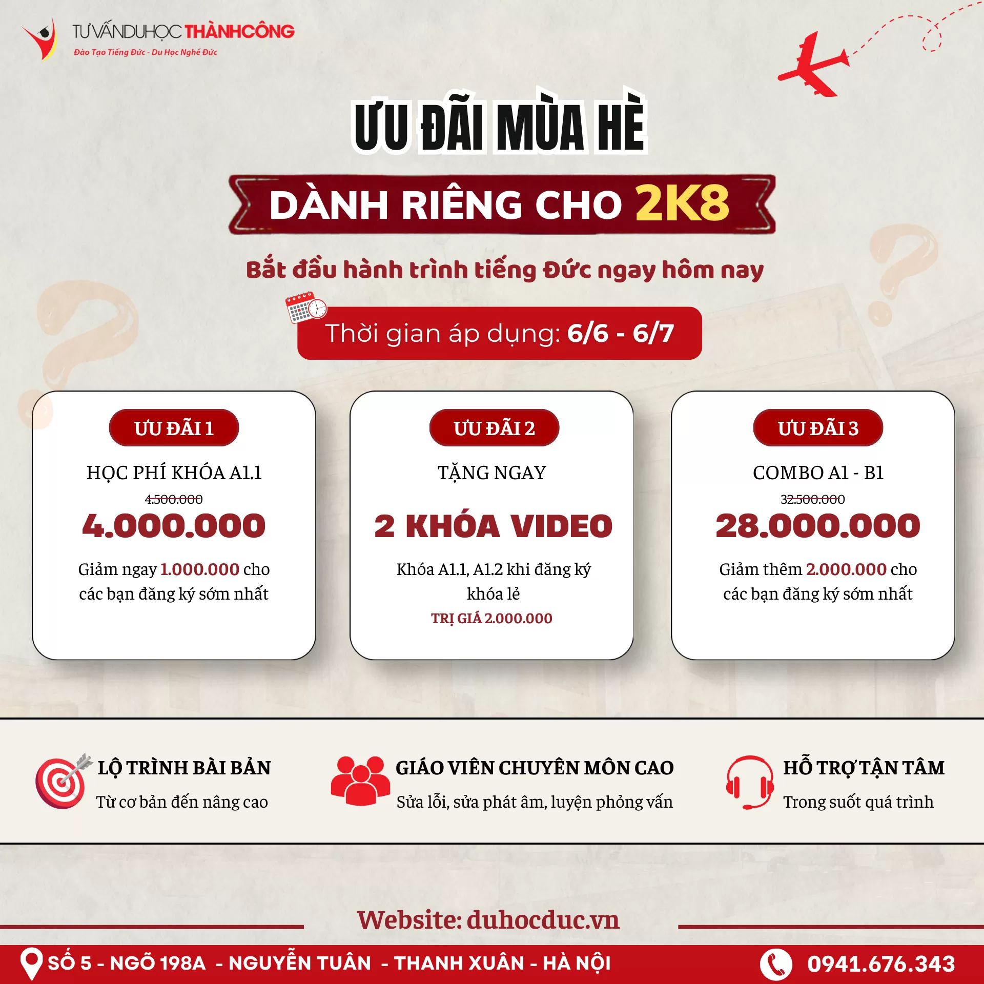 ƯU ĐÃI MÙA HÈ DÀNH CHO 2K8 SAU KHI THI THPT