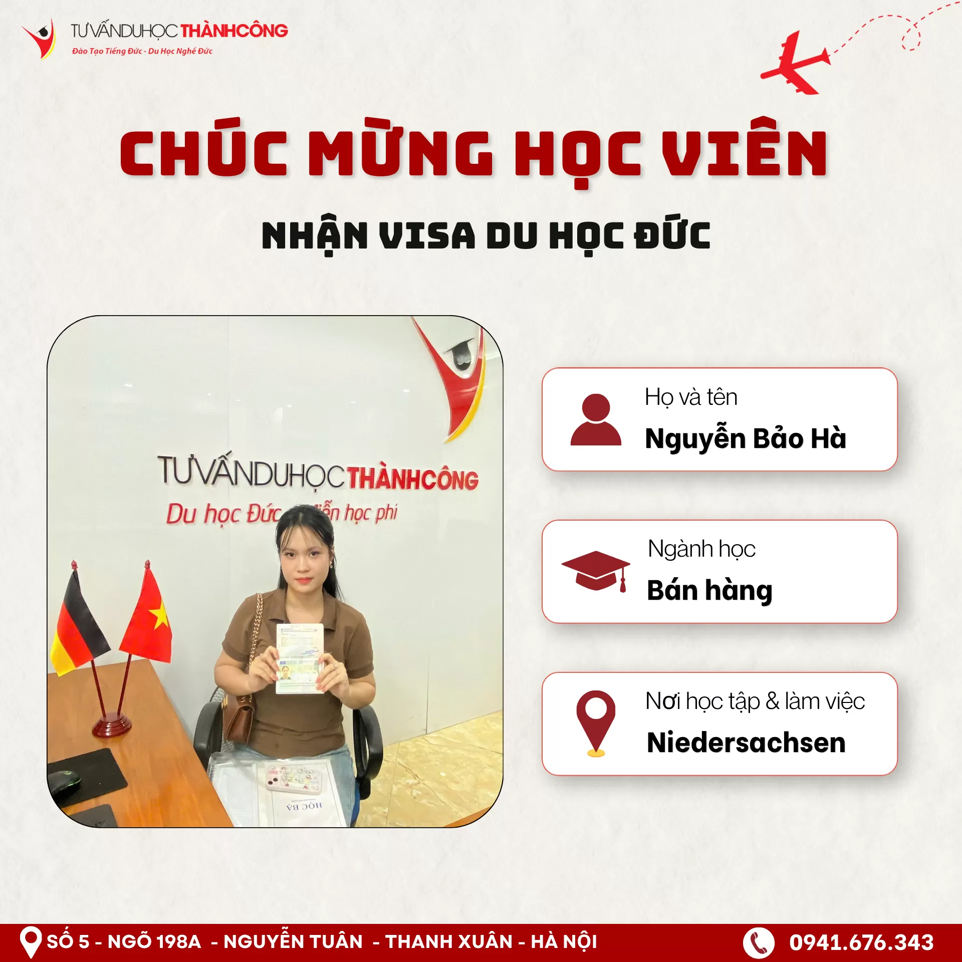 TIN VUI VISA ĐỨC TIẾP TỤC CẬP BẾN TẠI THÀNH CÔNG!