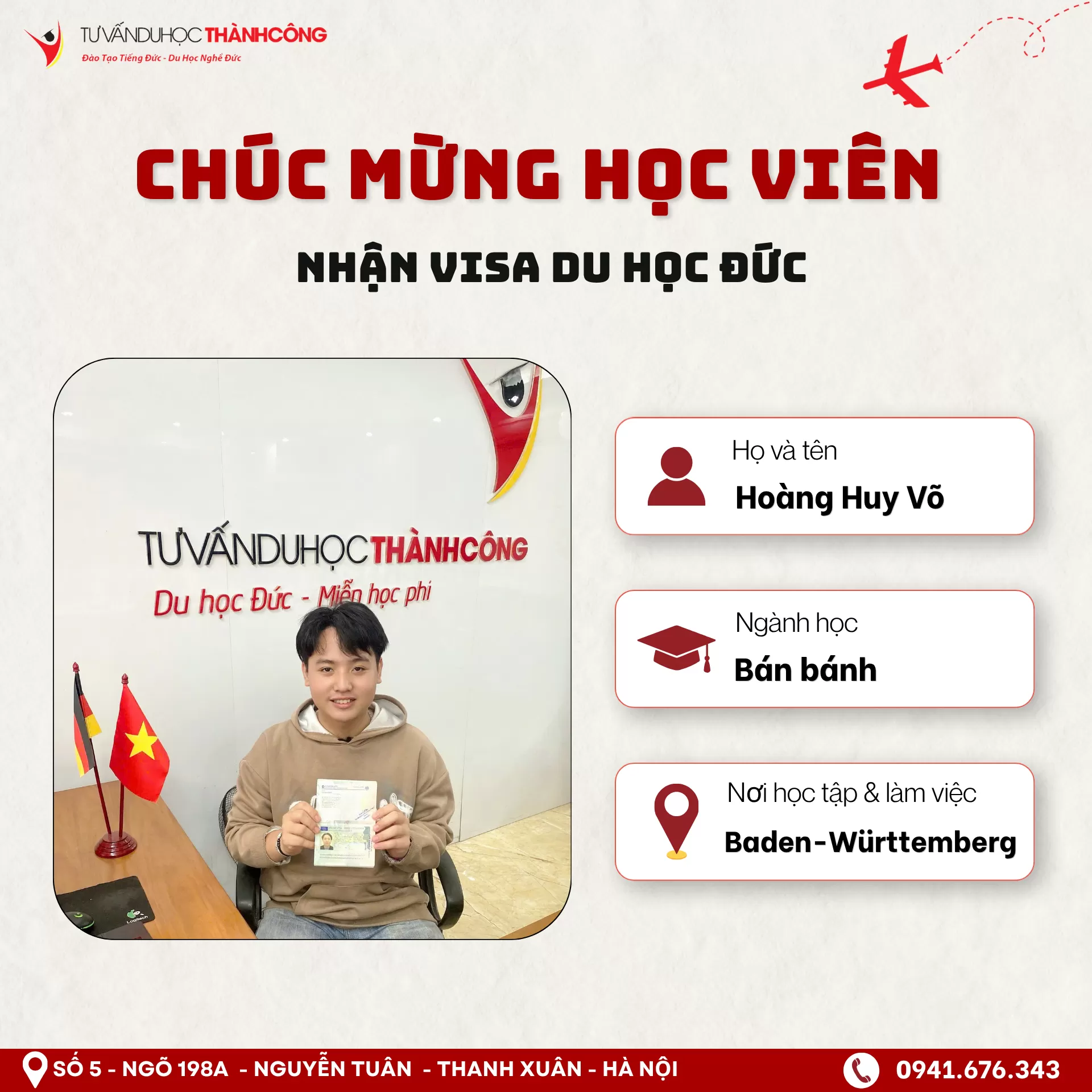 TIN VUI VISA ĐỨC TIẾP TỤC CẬP BẾN TẠI THÀNH CÔNG!
