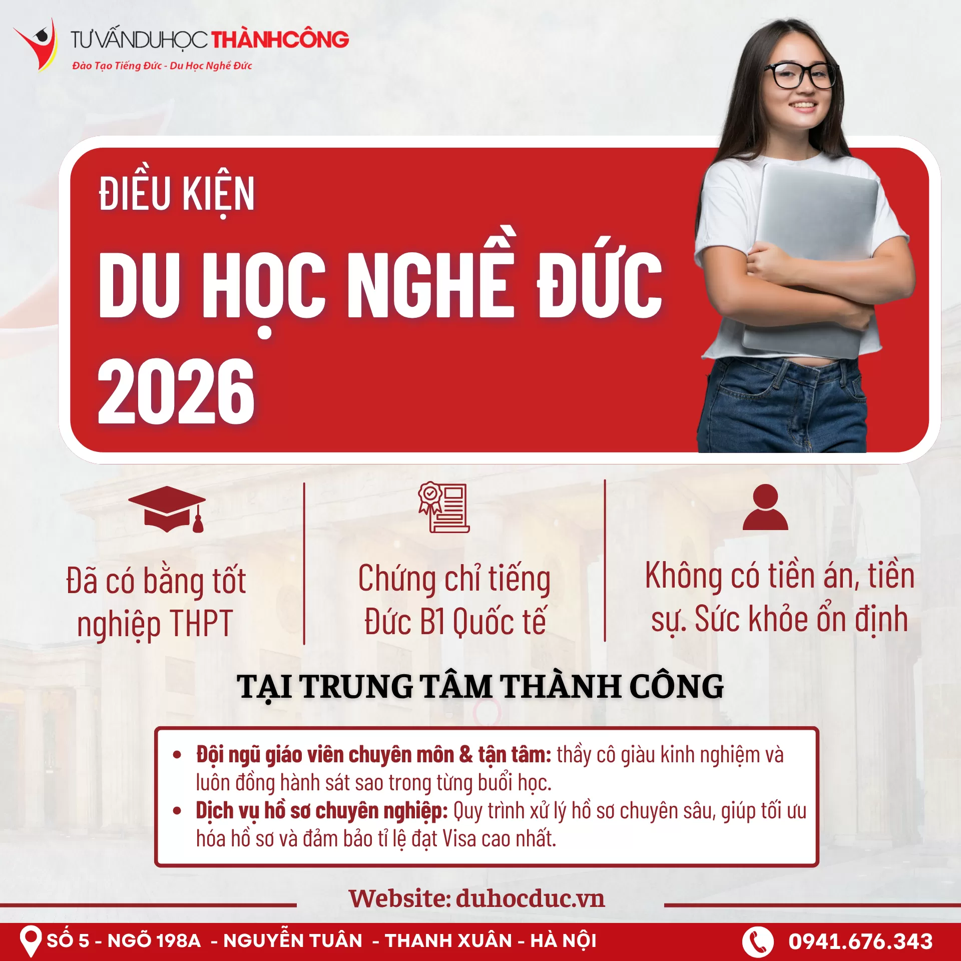 ĐIỀU KIỆN DU HỌC NGHỀ ĐỨC 2026 – BẠN ĐÃ ĐỦ TIÊU CHUẨN CHƯA?
