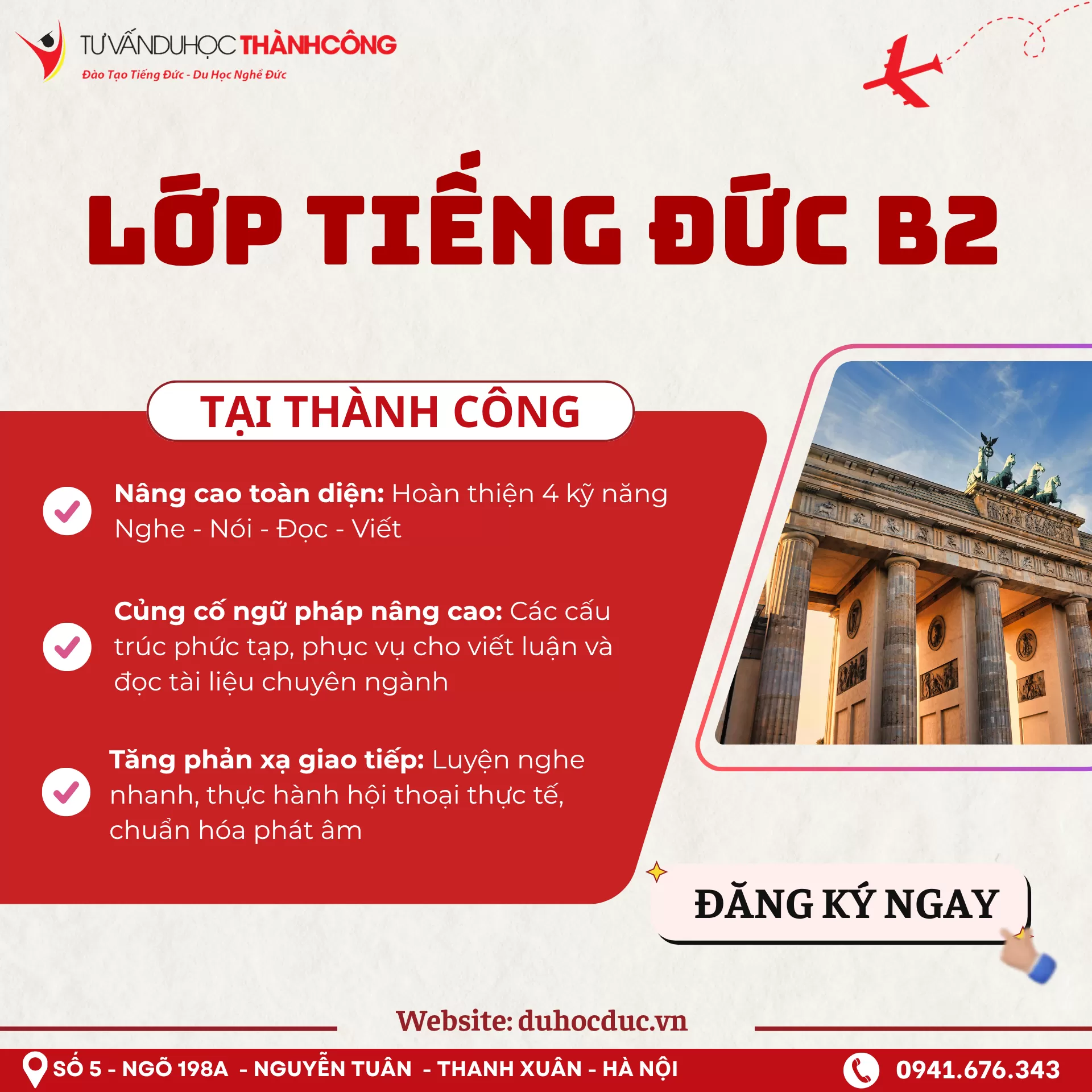 CHINH PHỤC B2 TIẾNG ĐỨC - DU HỌC ĐỨC 2026