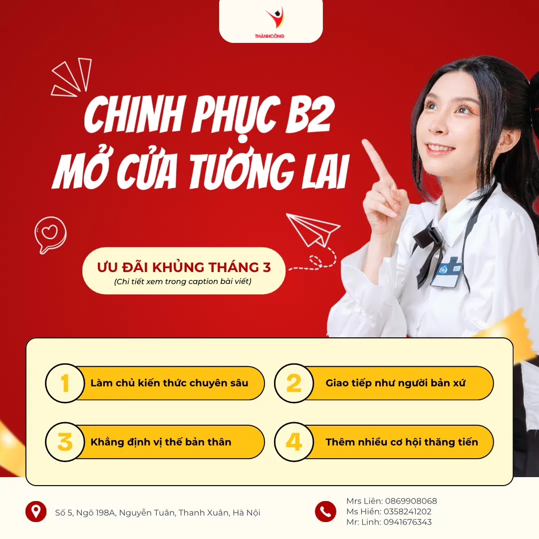 CHINH PHỤC B2 ĐỂ CHẠM TAY VÀO KHO TÀNG TRI THỨC TẠI ĐỨC