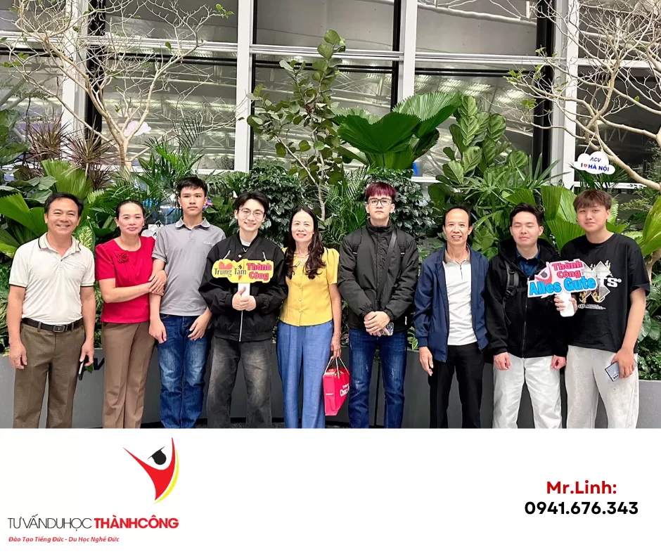 TIỄN SÂN BAY HỌC VIÊN NGUYỄN TRỌNG ĐỨC – LÊN ĐƯỜNG SANG ĐỨC