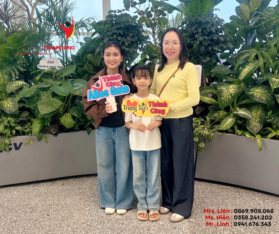 TIỄN SÂN BAY HỌC VIÊN LÊ THỊ NHƯ QUỲNH – LÊN ĐƯỜNG SANG ĐỨC