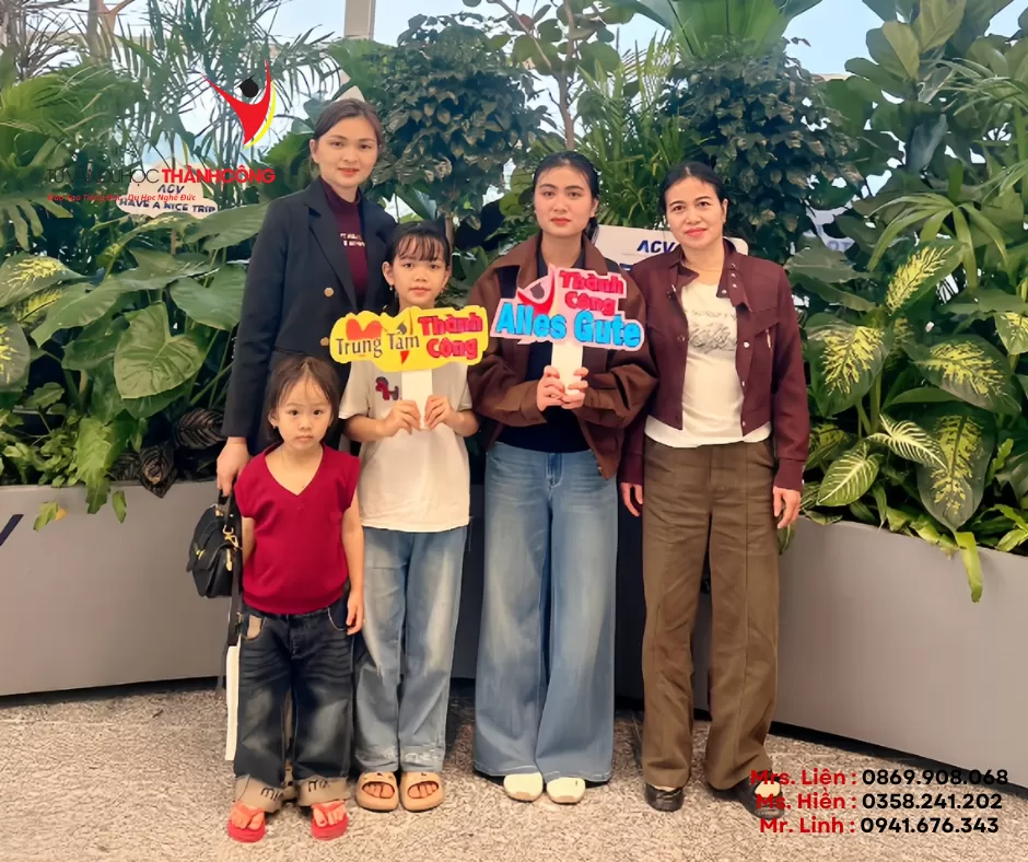 TIỄN SÂN BAY HỌC VIÊN LÊ THỊ NHƯ QUỲNH – LÊN ĐƯỜNG SANG ĐỨC