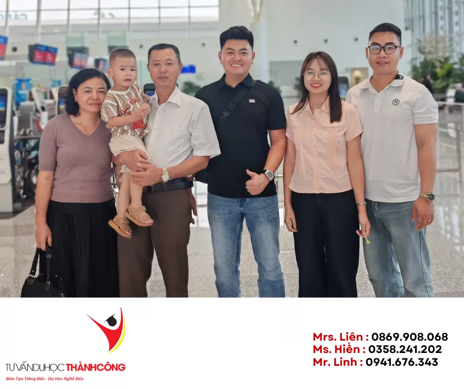 TIỄN SÂN BAY HỌC VIÊN LÊ VĂN DUẨN – KHỞI ĐẦU HÀNH TRÌNH TẠI ĐỨC