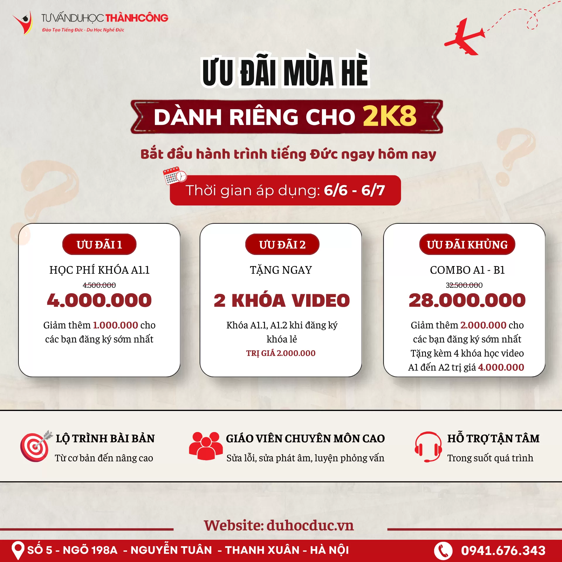 ƯU ĐÃI MÙA HÈ DÀNH CHO 2K8 SAU KHI THI THPT