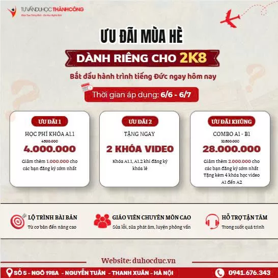ƯU ĐÃI MÙA HÈ DÀNH CHO 2K8 SAU KHI THI THPT
